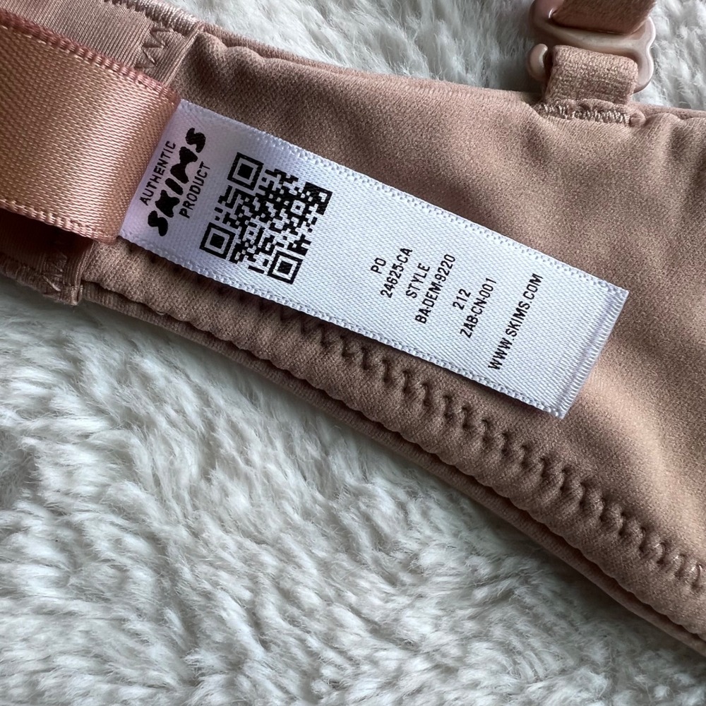 SKIMS Fits Everybody Unlined Demi Bra Clay Beige Underwire BA-DEM-9220 34D NEW - Picture 7 of 10